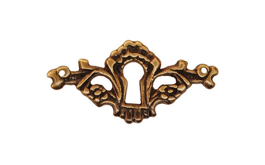 Solid Brass Elegant Keyhole ~ Antique Brass Finish