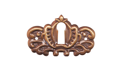 Stamped Brass Keyhole ~ Antique Brass Finish