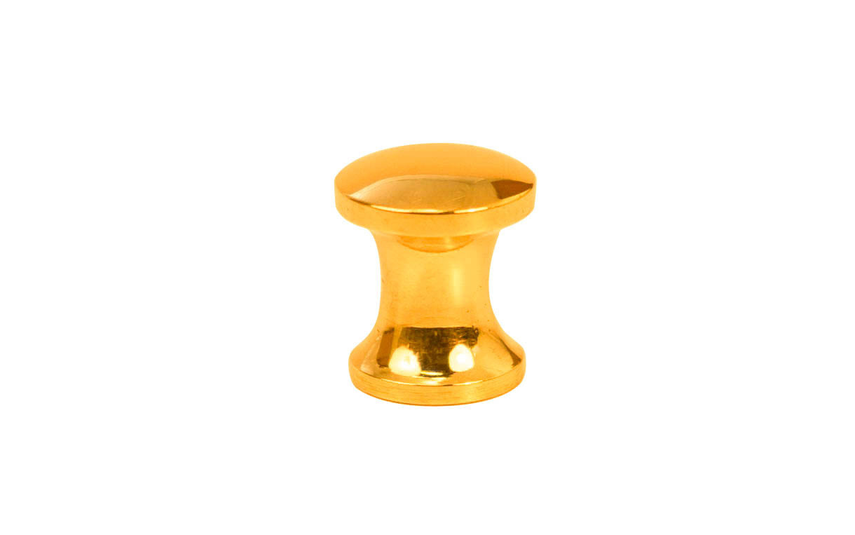 Solid Brass Mini Knob ~ 3/8