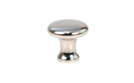 Solid Brass Mini Knob ~ 5/8" Diameter ~ Polished Nickel Finish