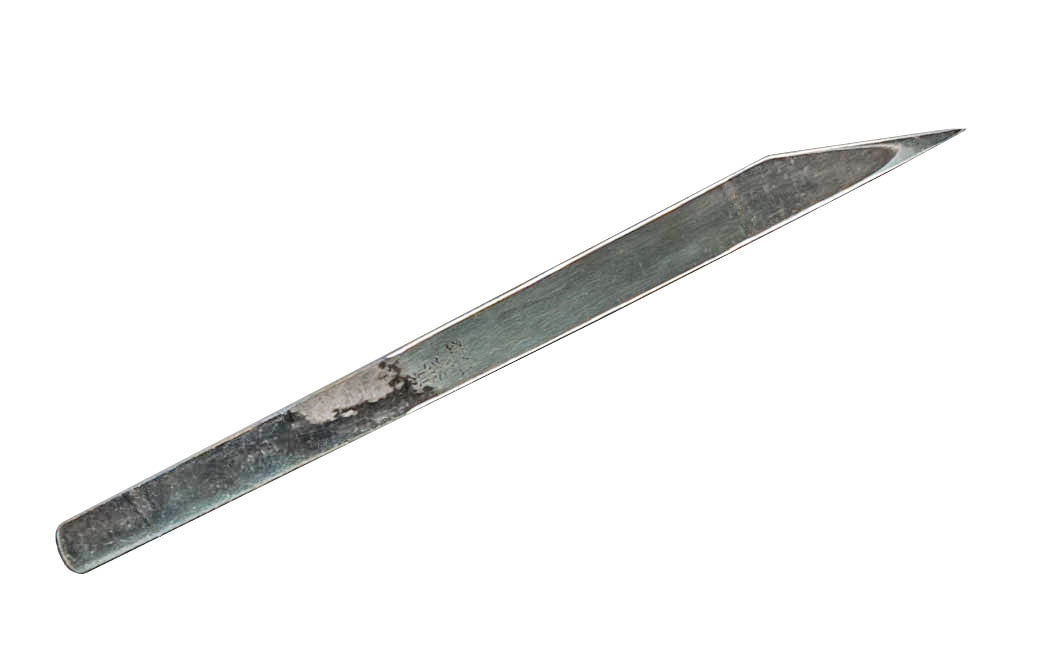 Kiridashi Kogatana Japanese Laminated Steel Knife Backview~ 12 mm Size