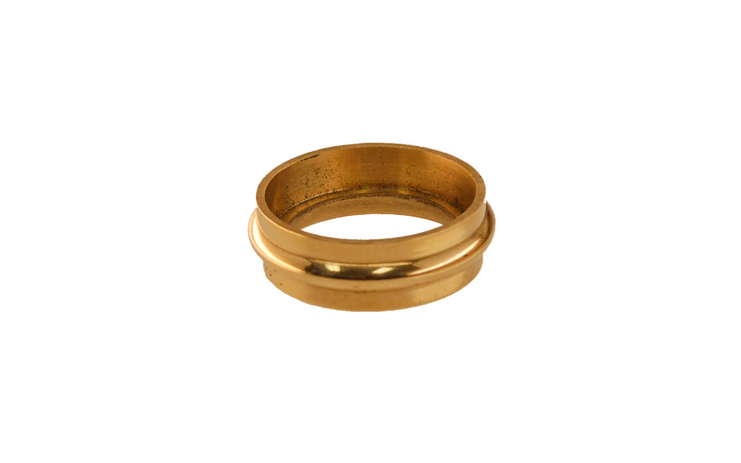 Solid Brass Caster Ring ~ Non-Lacquered Brass (will patina over time)