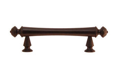 Solid Brass Elegant Handle ~ 3" On Centers ~ Oil Rubbed Bronze Finish