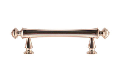 Solid Brass Elegant Handle ~ 3" On Centers ~ Polished Nickel Finish