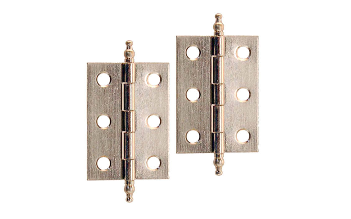 Traditional & classic ball-tip steel cabinet hinges. 2