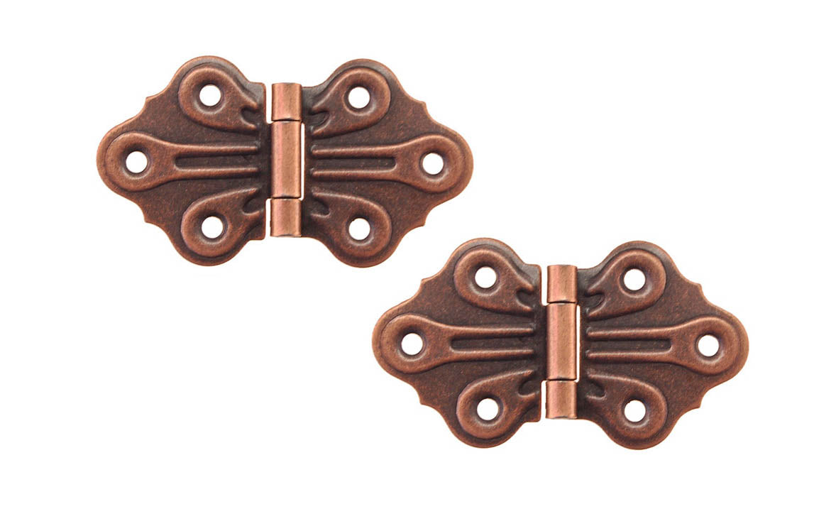 3.97 Inches Lot of 2 Pcs Vintage Escutcheons BUTTERFLY Hinge
