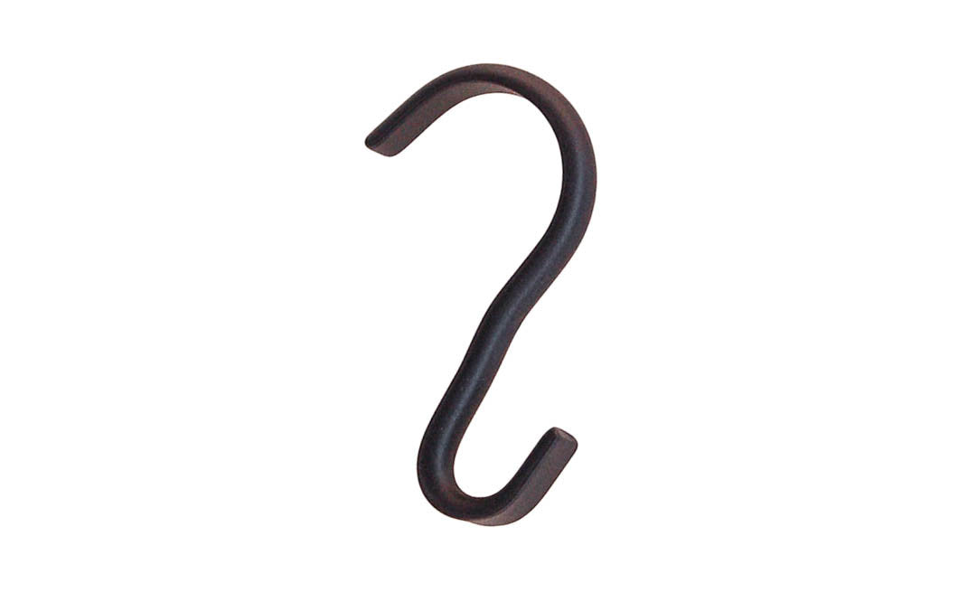 Solid Brass Narrow Width Picture Moulding Hook ~ Oil Rubbed Bronze Finish