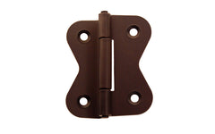 Solid Brass 3/8" Offset Butterfly Hinge ~ Oil Rubbed Bronze Finish