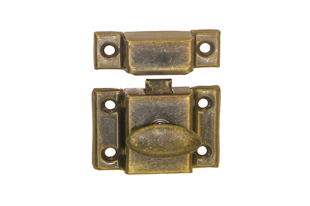 Stamped Steel Cabinet Latch ~ Vertical View