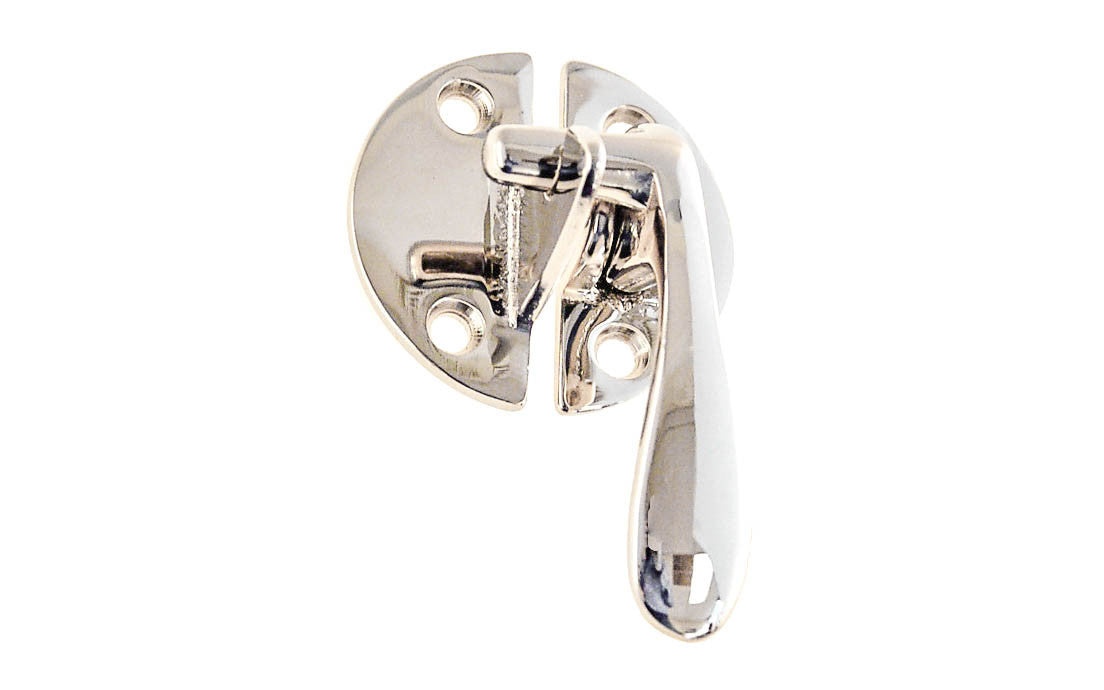 Solid Brass Flush Mount Latch ~ Right Hand ~ Polished Nickel Finish