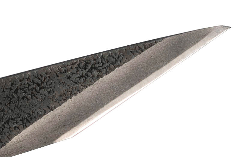 Tsuguki Japanese Laminated Steel Knife Closeup ~ 24 mm
