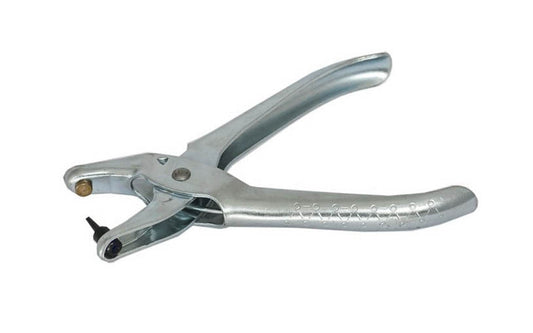 Maun Junior Punch Plier ~ Made in Nottinghamshire, England · High quality eyelet plier includes pack of eyelets for tool ~ Smooth rolled handles ~ Spring return opens plier automatically 