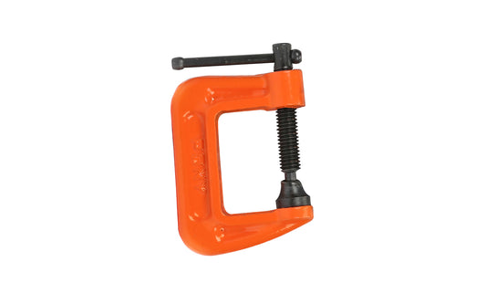 Pony 1" Classic C-Clamp ~ No. 2610 - Opening 1" (25 mm) - 1" (25 mm) Depth - Pony / Jorgensen - 400 lb. Clamping Force - Iron frame & steel hardware 