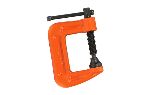 Pony 1-1/2" Classic C-Clamp ~ No. 2615 - Opening 1-1/2" (38 mm) - 1-1/2" (38 mm) Depth - Pony / Jorgensen - 400 lb. Clamping Force - Iron frame & steel hardware 