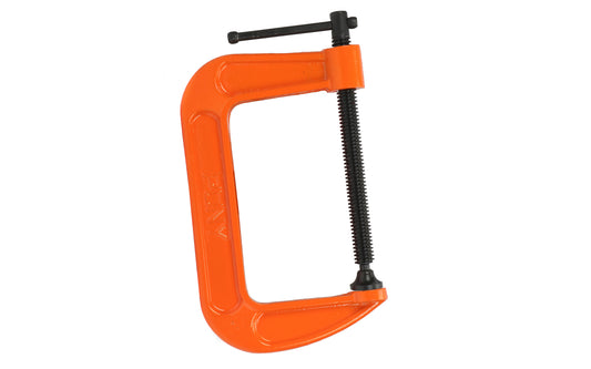 Pony 5" Classic C-Clamp ~ No. 2650 - Opening 5" (125 mm) - 3-1/4" (83 mm) Depth - Pony / Jorgensen - 1000 lb. Clamping Force - Iron frame & steel hardware 