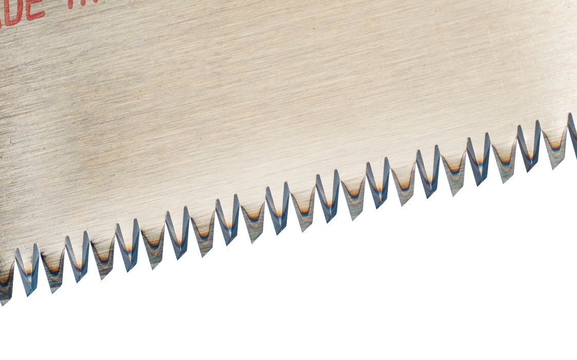 Made in Japan · Z-Saw #H-265 | #15003 ~ Crosscut Teeth: 15 TPI ~ Great general purpose pull-saw ~ Impulse Hardened Teeth ~ With no metal spine back, it allows you to do all kinds of cuts, including miter cuts, deep cuts, quick cut-offs at 90°, or other unusual cuts ~ Great for general lumber, soft & hard woods