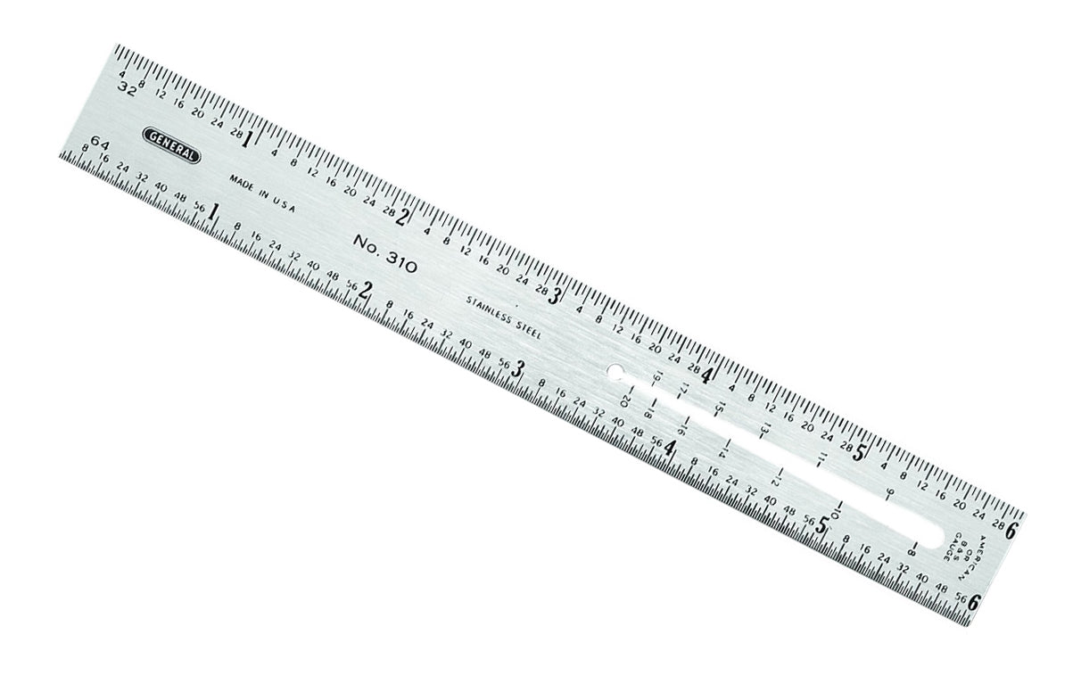 General Tools 6" Flex Precision Stainless Steel Rule | 305ME | AAA