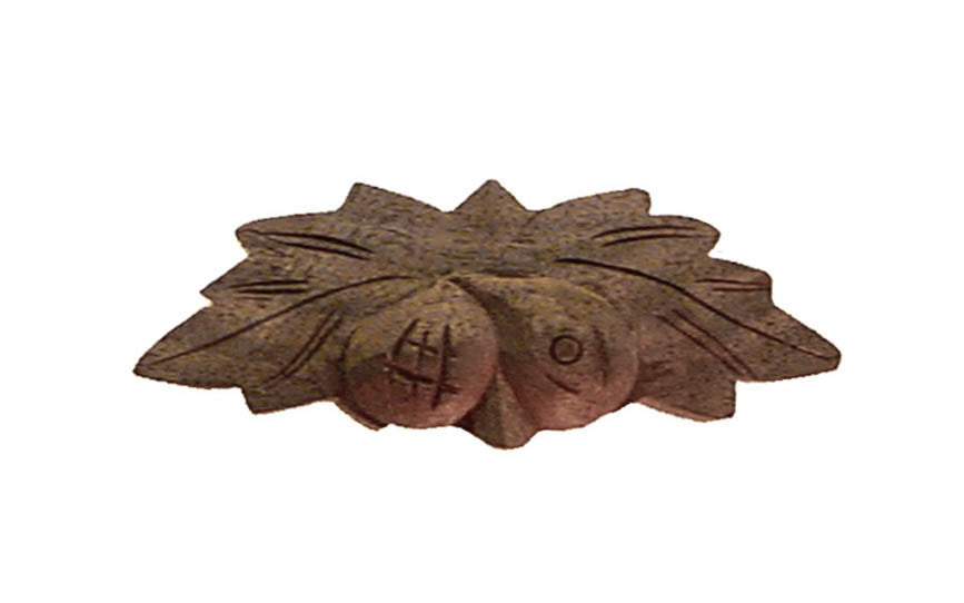 Carved Walnut Handle Pull ~ 4-1/2" Length ~ Vintage-style Hardware · Traditional & classic ~ Made of unfinished solid walnut wood ~ Pleasant carved design