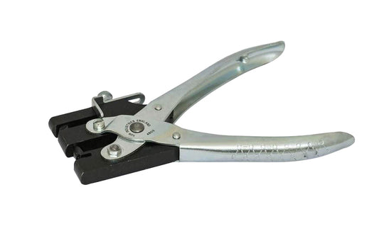 Maun Heavy Duty Hole Punch ~ Made in Nottinghamshire, England · High quality hole punch tool ~ Maximum jaw opening of 3/16" ~ Adjustable stop gauge for control of depth ~ Spring loaded ~ Maun 4601-160, 4602-160, 4603-160