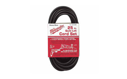 Milwaukee 25' 3-Wire QUIK-LOK Cord ~ 48-76-4025