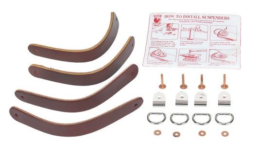 Suspender attachment kit used to attach Occidental Leather suspenders (5055, 5009 & 1546) directly to your tool belt, or to create your own belt loops.   Made in USA. Model 5009K. 759244005400