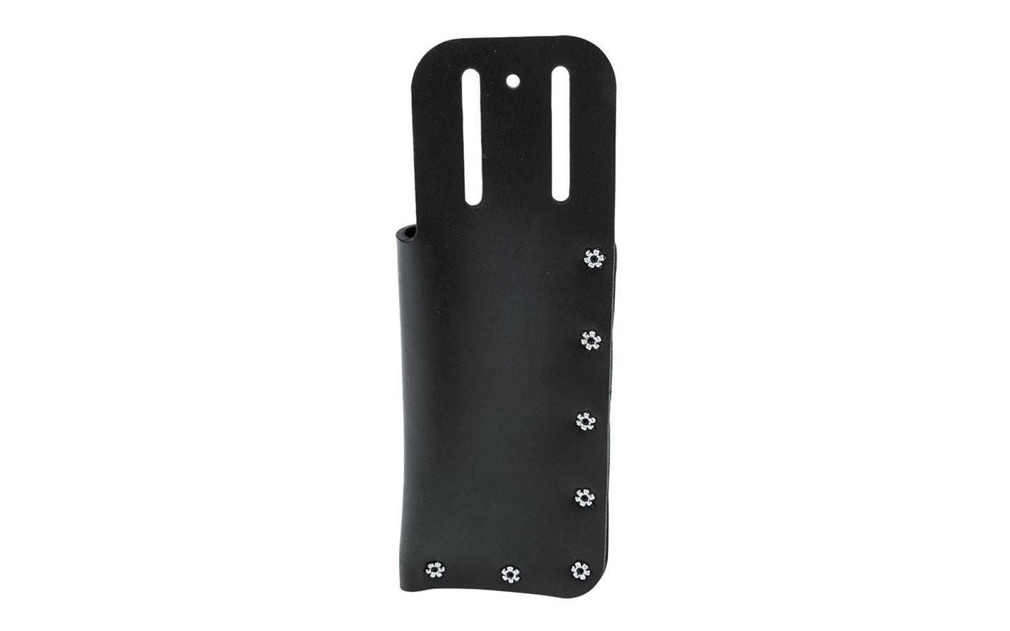 Klein Leather Lineman's Knife Holder ~ 2" Opening - 5163 - Made in USA ~ Slotted to fit belts up to 2" wide ~ Riveted leather construction for long life  - Designed for Klein Skinning Knives (Cat. No. 1570-3, 1570-3LR and 1560-3) - Leather Tool Pouch Holder - Model 5163