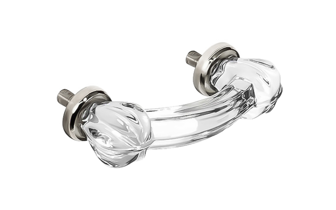 Star-Shaped Glass Drawer Pull ~ Clear