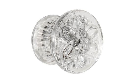 A classy & cheerful "Flower" Style 1-3/4" Glass Knob ~ will enliven the furniture & cabinets in your home with this most delightful glass knob!