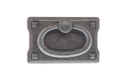 Mission-Style Drop Ring Pull ~ Smaller Size ~ Pewter Finish
