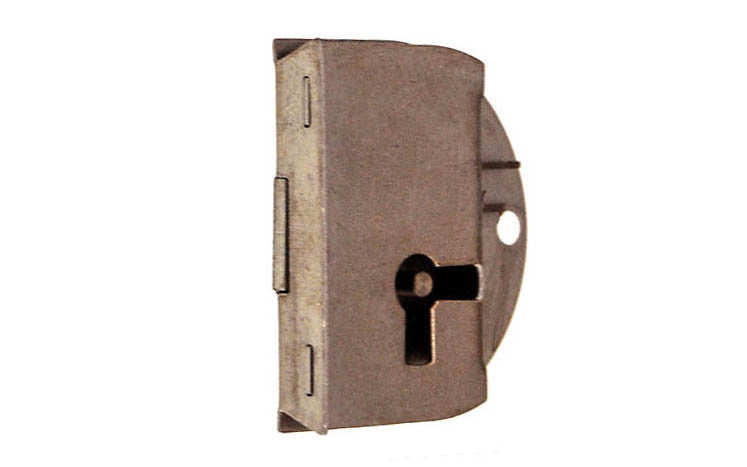 Cabinet & Drawer Lock ~ Left Hand Application ~ Vintage-style Hardware · Traditional & classic ~ Designed for right-handed cabinet doors & drawers ~ 5/8" backset ~ Made of steel material ~ Well-built lock