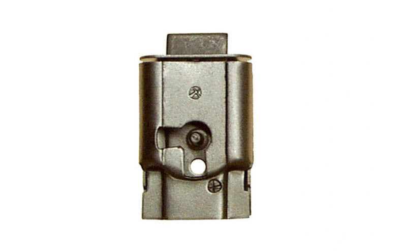 Polished Steel Full-Mortise Drawer or Cabinet Lock