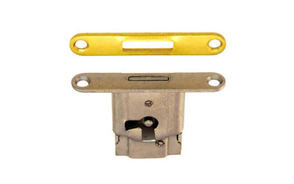 Mini Full-Mortise Cabinet & Drawer Lock with Strike ~ Vertical View for use on Drawers