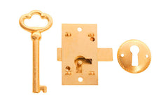Surface Cabinet Lock ~ Brass Finish