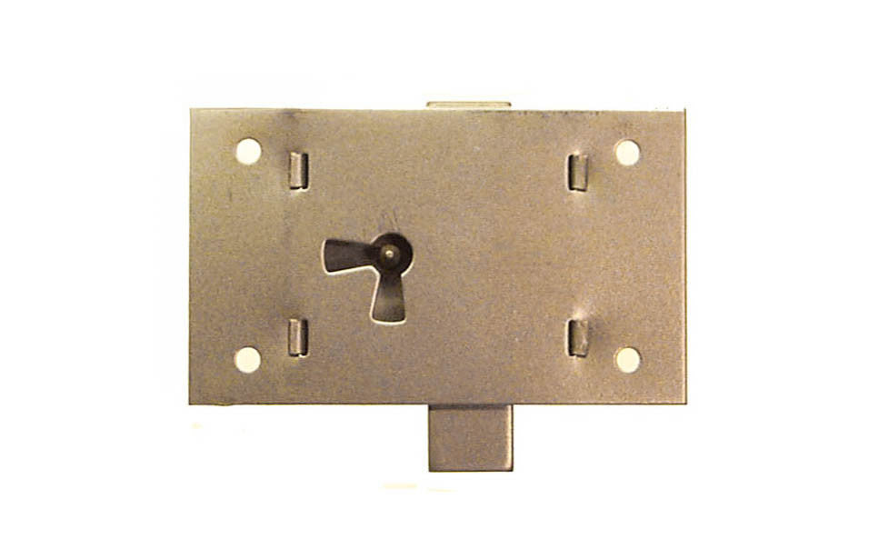 Surface Cabinet Lock ~ Vertical View for Drawers ~ Large Size
