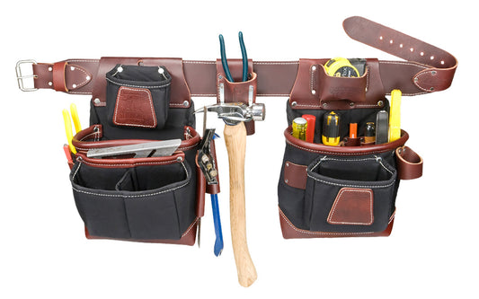Occidental Leather "FatLip" Tool Belt Package Set ~ 8580 LG ~ Large Belt Size (3" Large Ranger Work Belt) - Padded Two Ply Tool Bags Keep Shape - 25 pockets - 759244256406. Made of Extremely Abrasion Resistant Industrial Nylon - "FatLip" 8580 LG Tool Belt Package - Industrial Nylon Material for heavy use. Made in USA