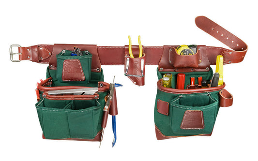 Occidental Leather Heritage "FatLip" Tool Belt Package Set ~ 8585 M ~ Medium Belt Size (3" Medium Ranger Work Belt) - Padded Two Ply Tool Bags Keep Shape - 25 pockets - 759244282405. Extremely Abrasion Resistant Industrial Nylon - "FatLip" 8585 M Tool Belt Package - Industrial Nylon Material for heavy use. Made in USA