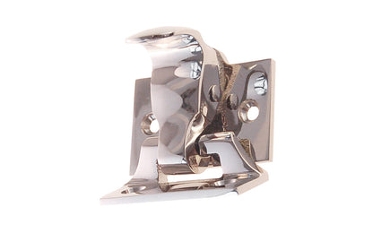 High quality Forged bronze spring-loaded sash lock & lift; made of quality forged bronze material for durability. This latch combines both a locking mechanism & window lift in one unit. Polished Nickel Finish.