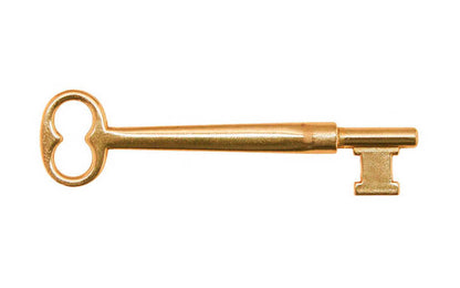 Solid Brass Door Mortise Lock Skeleton Key ~ 3/8 x 3/8 Bit – Hardwick &  Sons