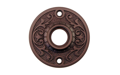 Solid Brass Floral-Style Rosette ~ Oil Rubbed Bronze Finish