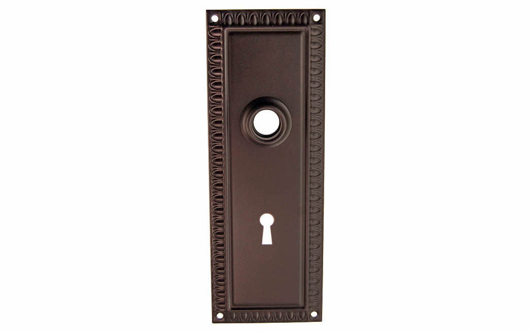 Orante Brass Escutcheon Door Plate with Keyhole