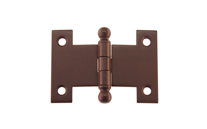 Solid Brass Ball-Tip Parliament Hinge ~ 2-1/2" x 1-3/4" ~ Oil Rubbed Bronze Finish