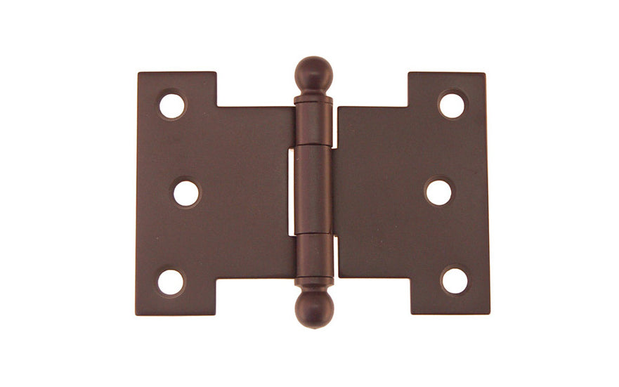 Solid Brass Ball-Tip Parliament Hinge ~ 3-1/2" x 2-1/2" ~ Oil Rubbed Bronze Finish
