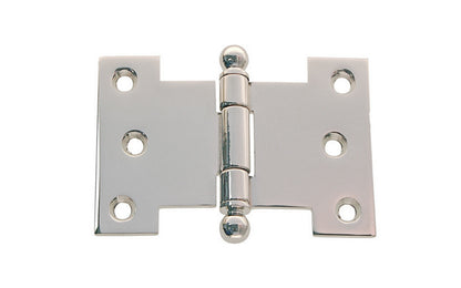 Solid Brass Ball-Tip Parliament Hinge ~ 3-1/2" x 2-1/2" ~ Polished Nickel Finish