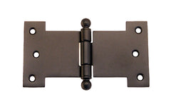 Solid Brass Ball-Tip Parliament Hinge ~ 4-1/2" x 2-1/2" ~ Oil Rubbed Bronze Finish