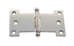 Solid Brass Ball-Tip Parliament Hinge ~ 4-1/2" x 2-1/2" ~ Polished Nickel Finish