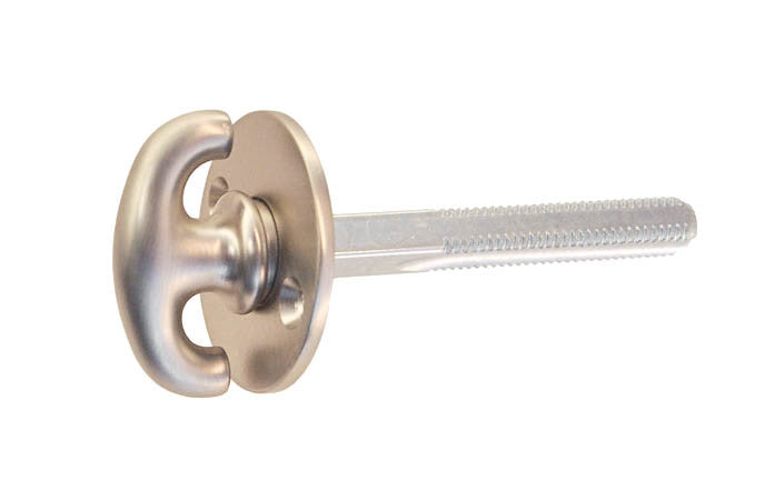 Closet Spindle with Thumb Turn ~ 2-1/2" Length ~ Brushed Nickel Finish