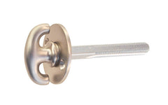 Closet Spindle with Thumb Turn ~ 2-1/2" Length ~ Brushed Nickel Finish