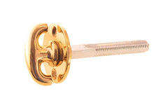 Closet Spindle with Thumb Turn ~ 2-1/2" Length ~ Lacquered Brass Finish