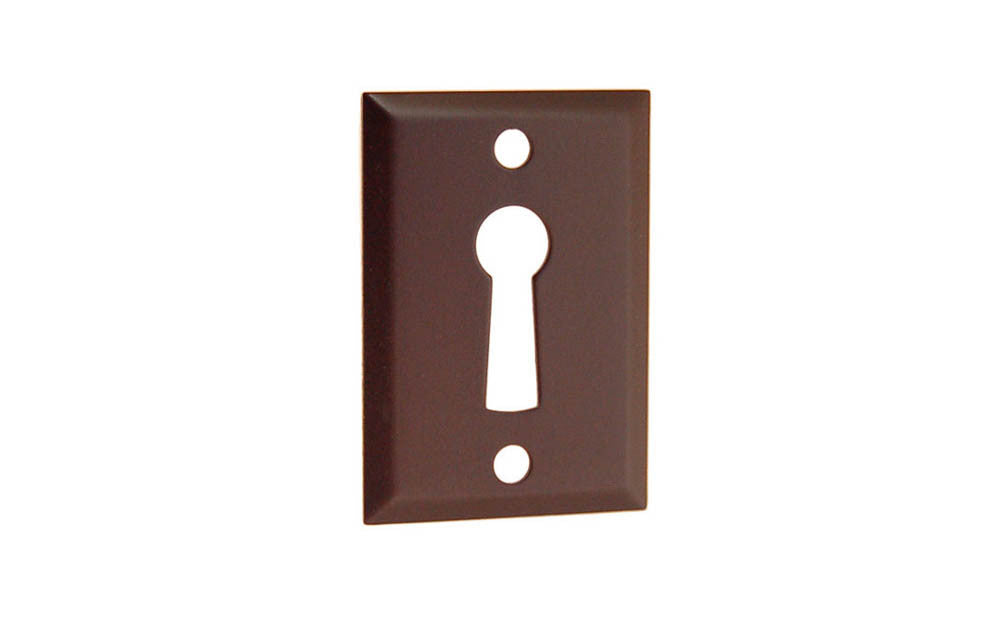 Classic Brass Rectangle Keyhole ~ Oil Rubbed Bronze Finish