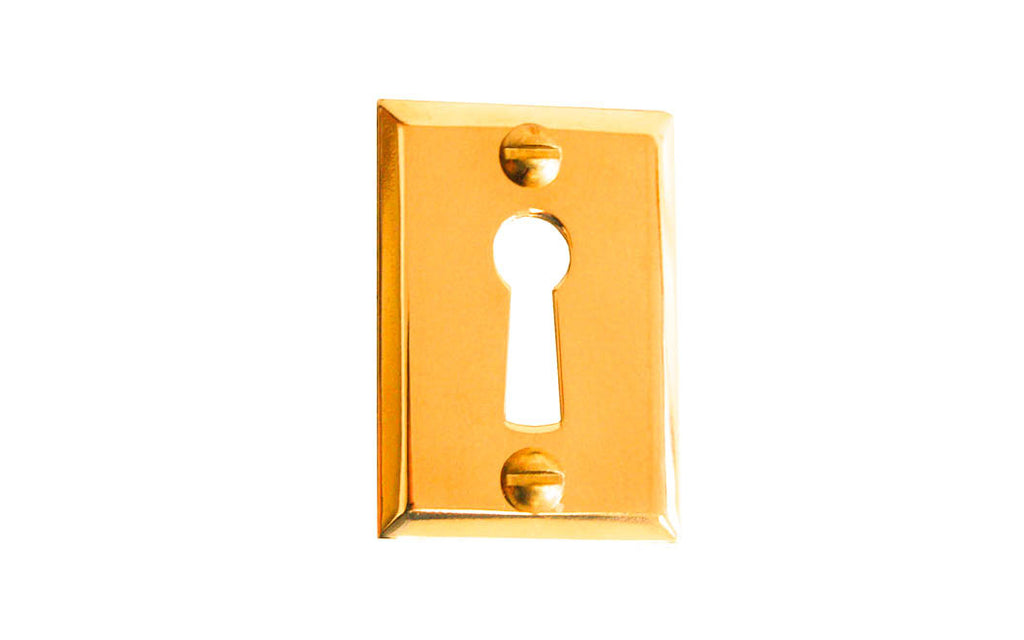 Classic Brass Rectangle Keyhole